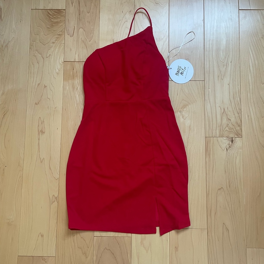 NWT princess polly priya one-shoulder mini dress